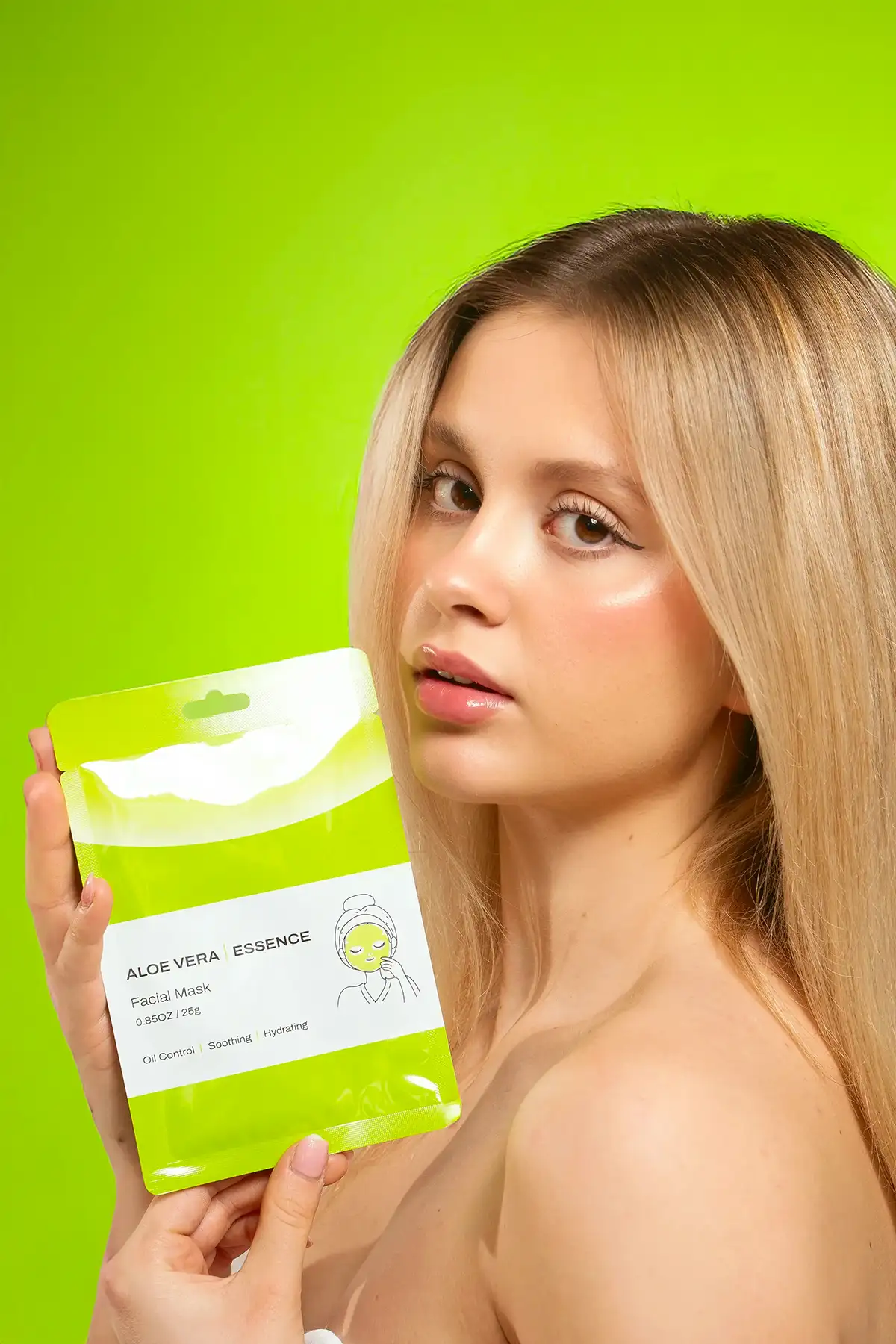 ASANTE Pleťová maska Aloe vera Essence – Obrázok 5