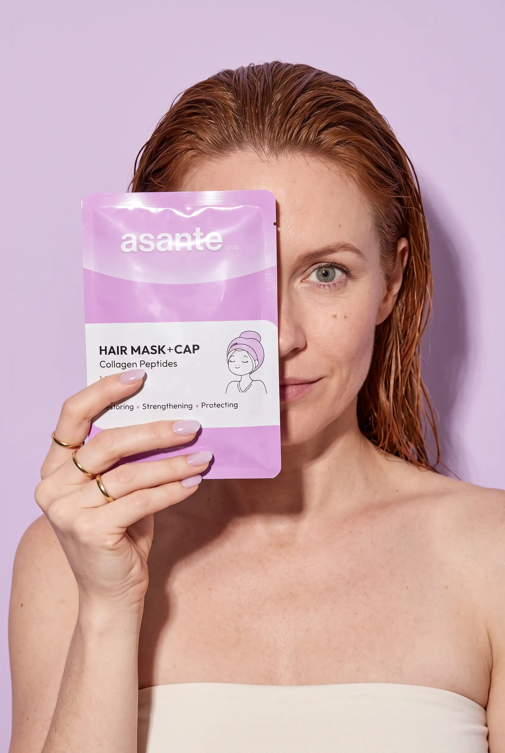 ASANTE Vlasová maska Kolagénové peptidy