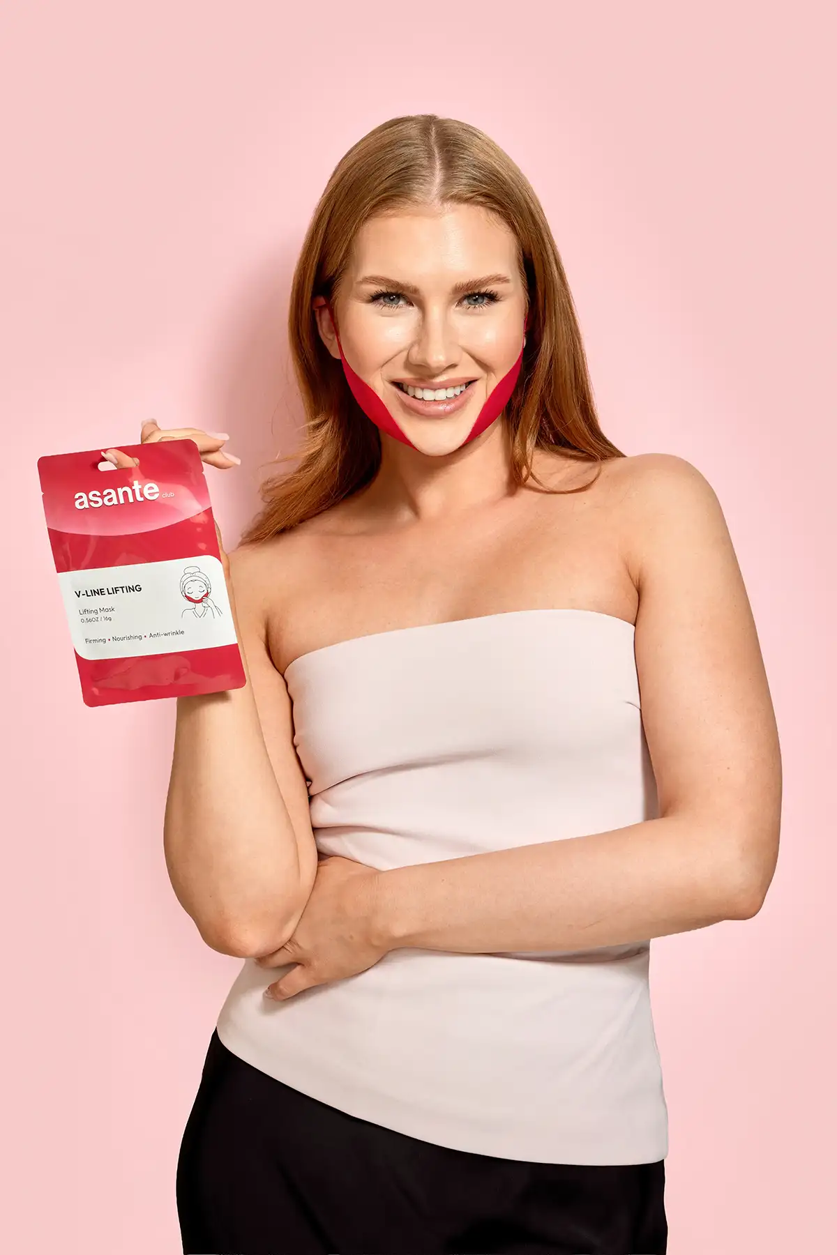 ASANTE Pleťová maska na bradu V-line Lifting – Obrázok 4