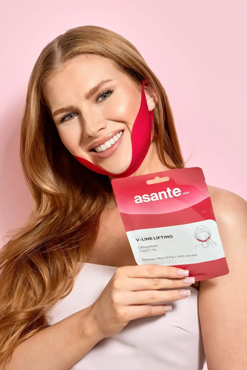 ASANTE Pleťová maska na bradu V-line Lifting – Obrázok 5