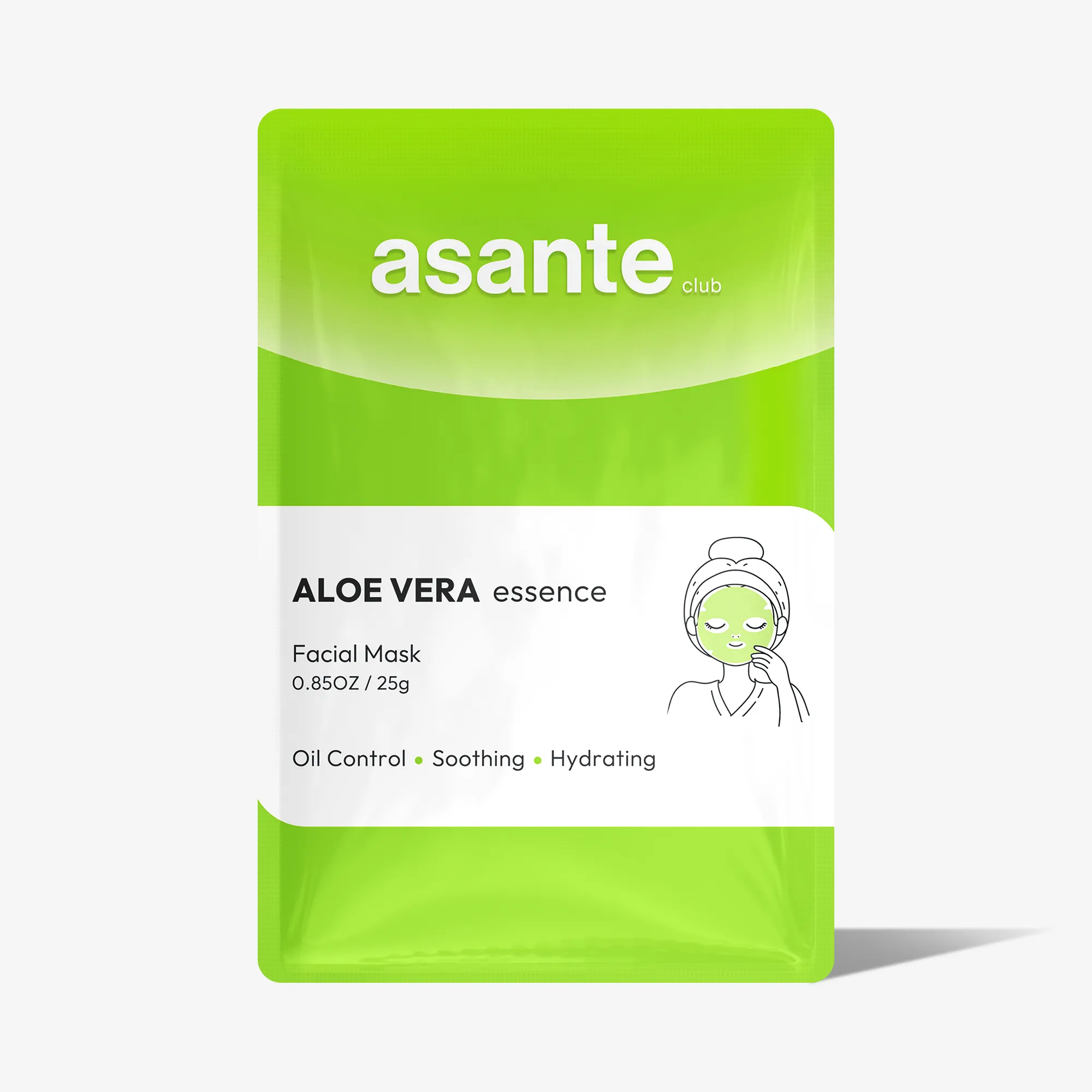 ASANTE Pleťová maska Aloe vera Essence