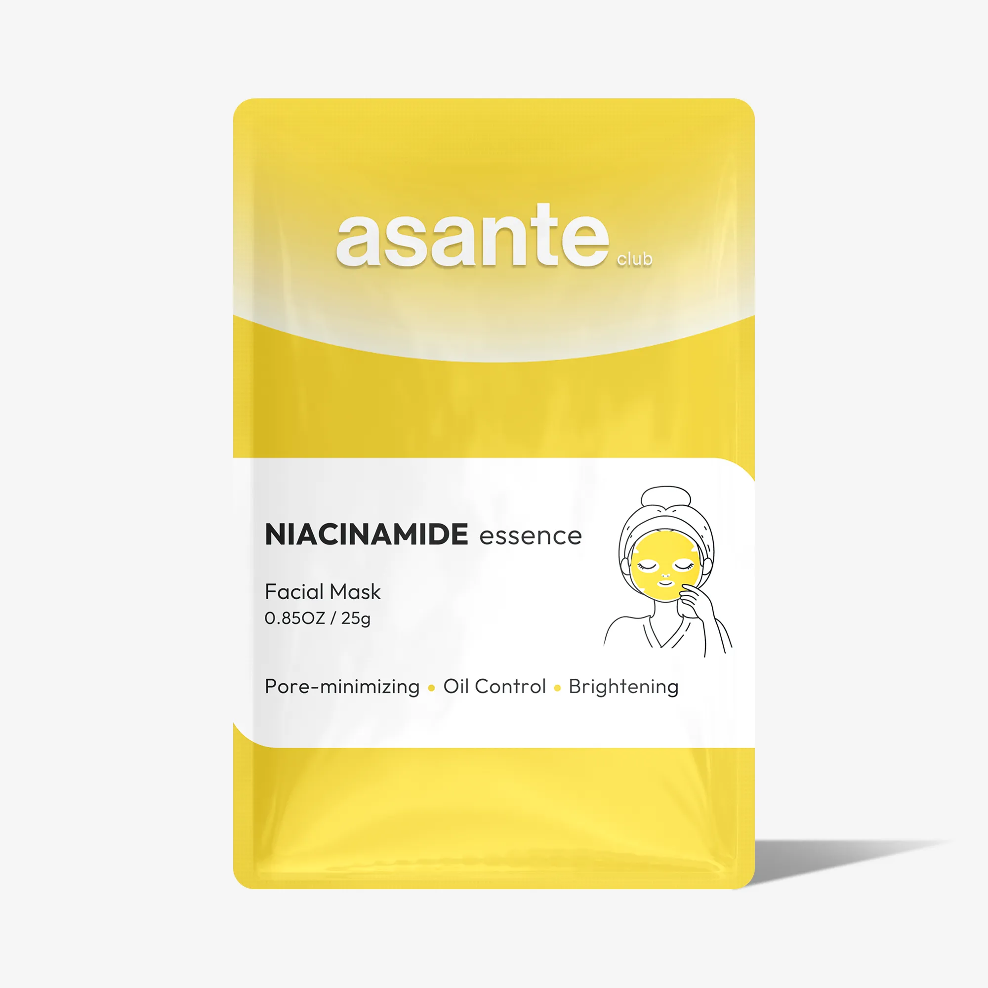ASANTE Pleťová maska Niacinamíd Essence