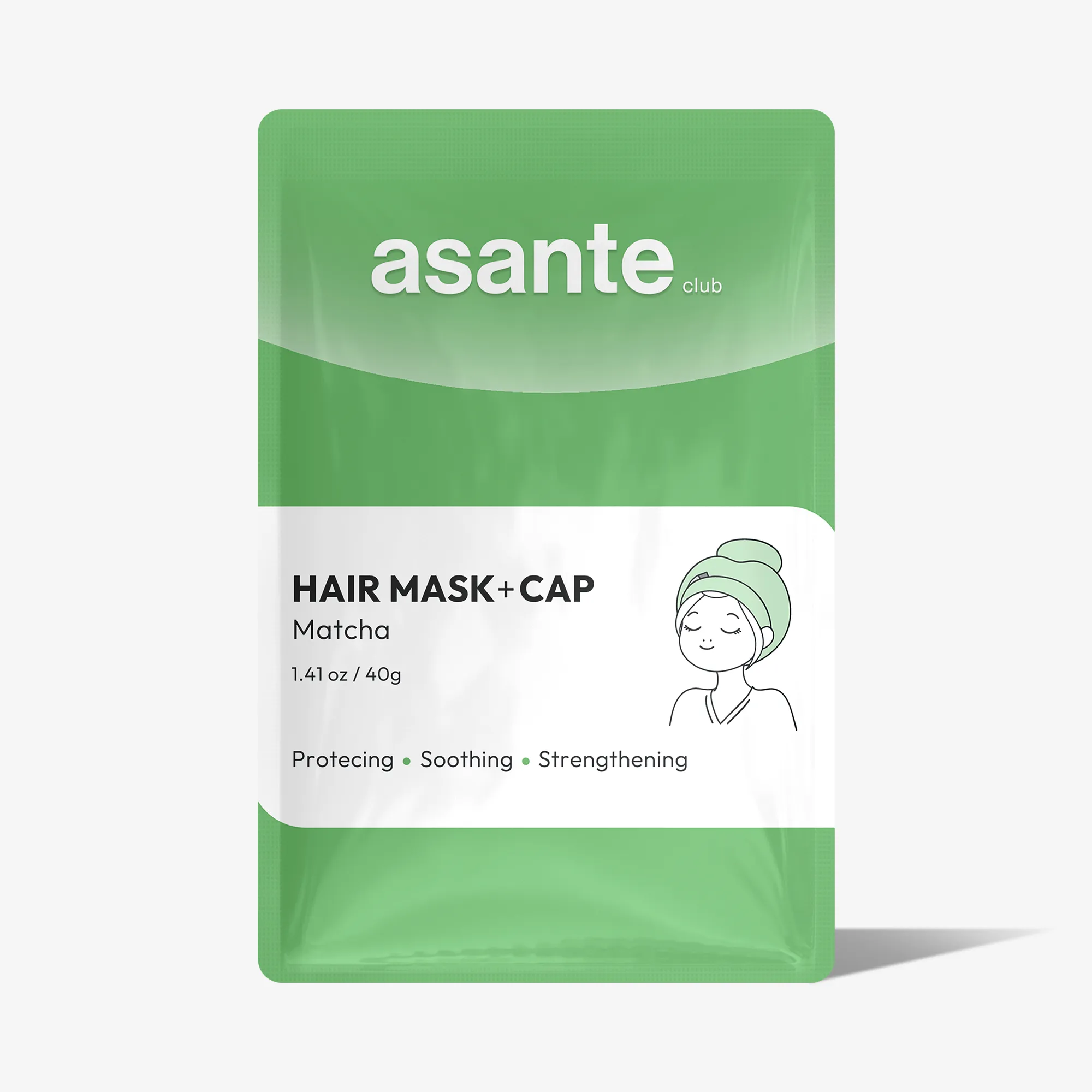 ASANTE Vlasová maska Matcha